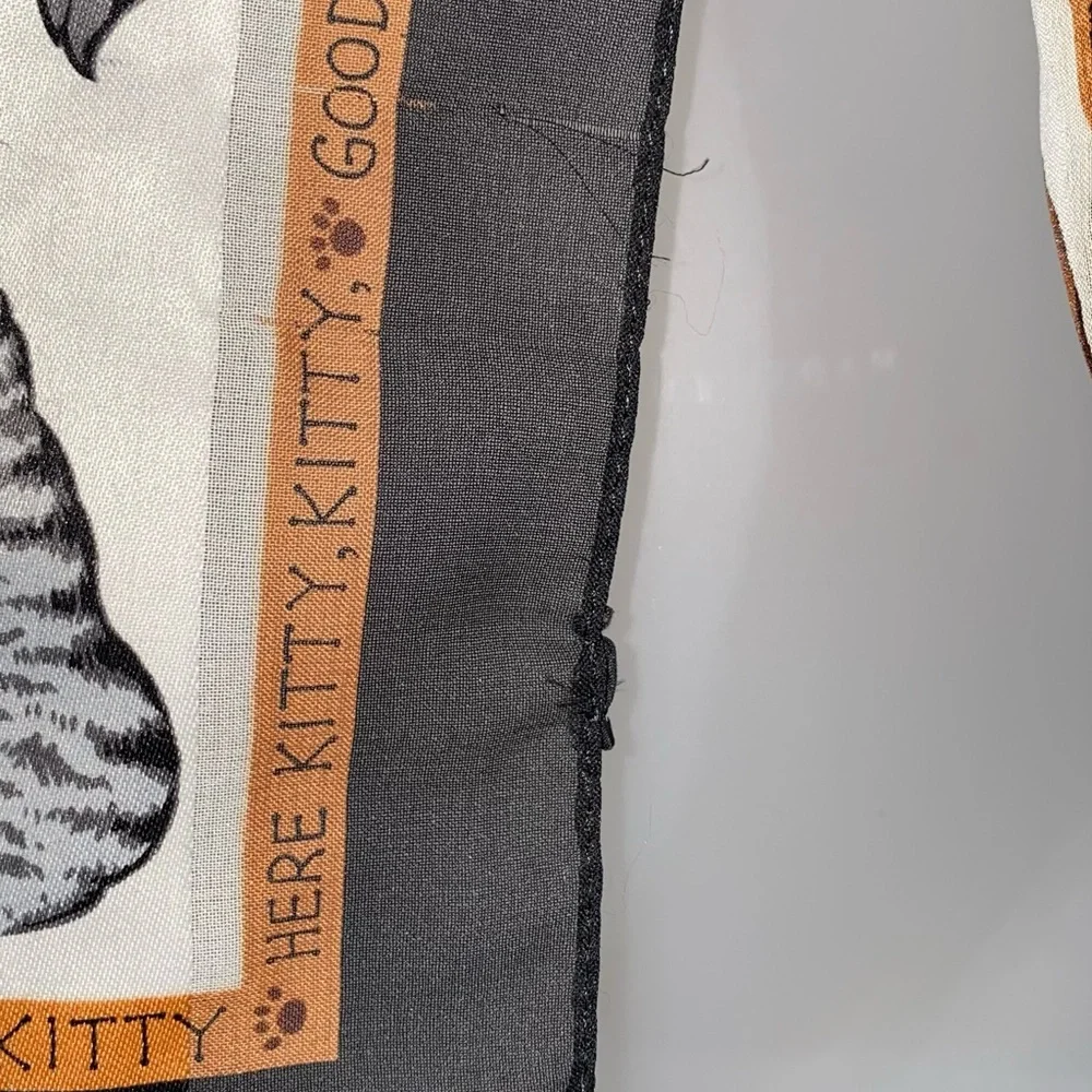 Basha Here Kitty Kitty Good Kitty Scarf Crazy Cat Lady Cats Kittens AA09